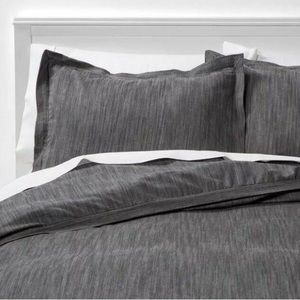 Target Threshold Family Friendly Duvet Cover & Sham Set Chambray